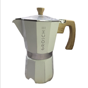 Grosche Milano White Stovetop Espresso Maker Moka Pot